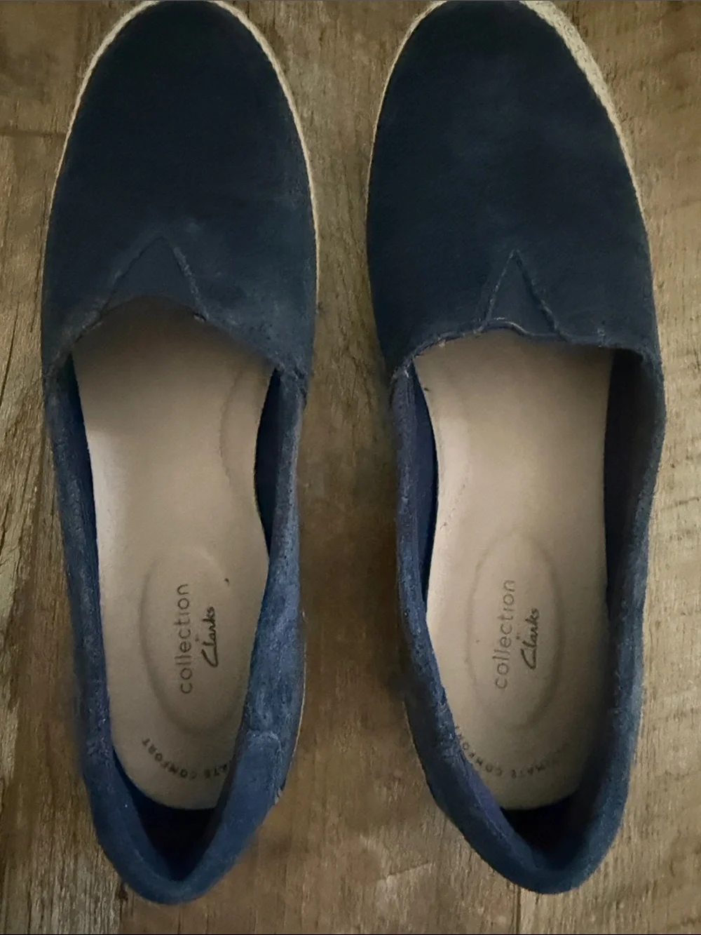 Clarks suede espadrille